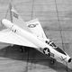 The Convair XF-92A sits at the Dryden Flight Research Center in Edwards, California